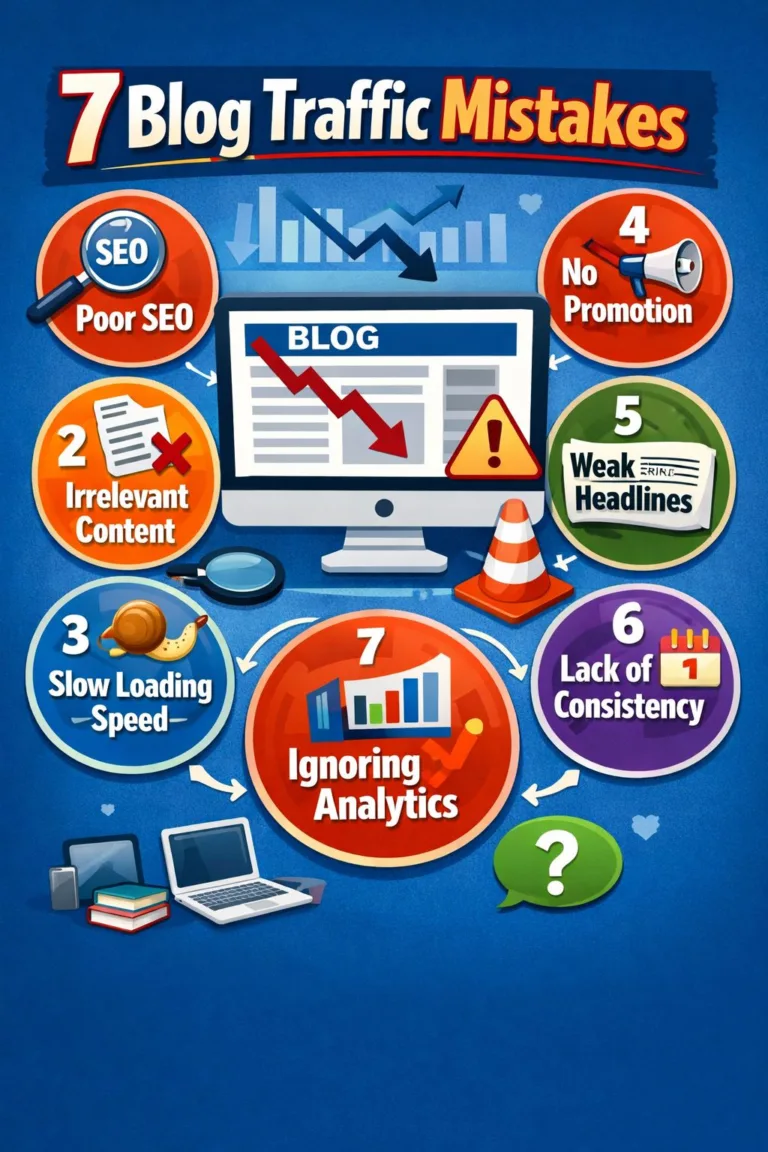 7 Blog Traffic Mistakes That Silence 99% of New Blogs & How to Avoid Them