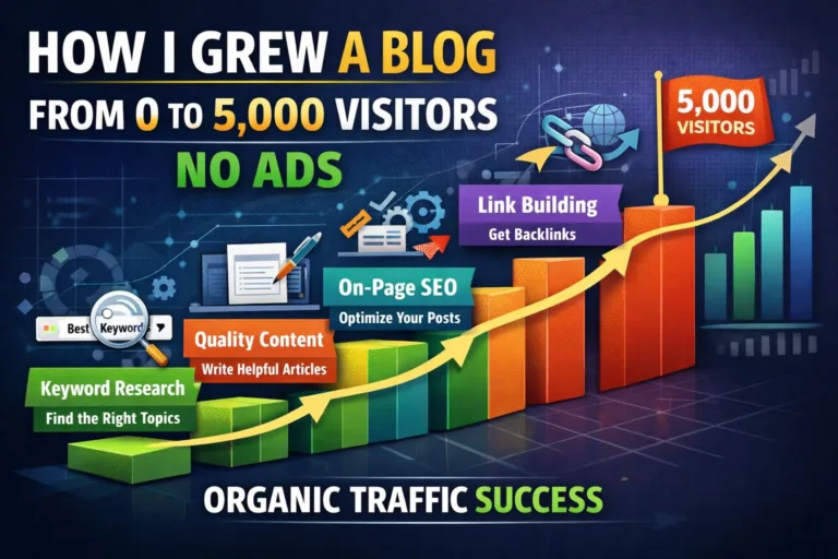 How I Grew a Blog From 0 to 5,000 Visitors No Ads 1 How I Grew a Blog From 0 to 5,000 Visitors No Ads