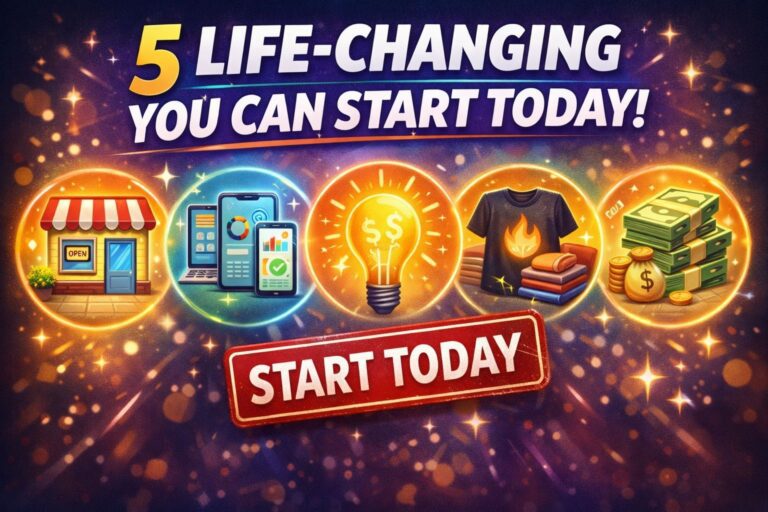  5 Life-changing ideas - To Start Today That Could Change Your Life